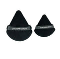 Wholesale Custom Logo Cotton Microfiber Washable Heart Facial Triangle Powder Puff Makeup Sponge Set Smooth Application