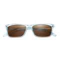 Wholesale Retro Brand Transparent Polarized Fashion Sunglasses Unisex Popular Square Acetate+Metal Frame Brown Eyeglasses