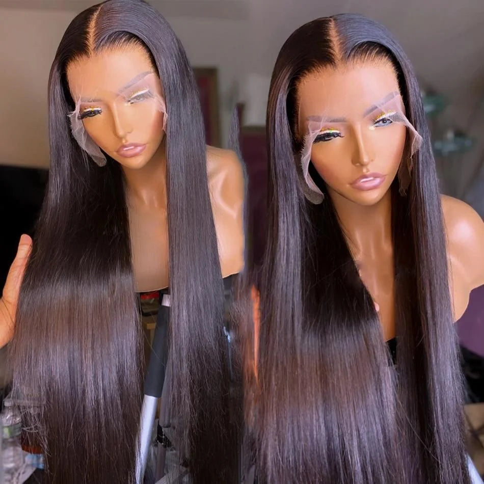 Wholesale Raw Indian Remy Human Hair Straight Wigs 13x4 Lace Frontal Wigs Human Hair Straight Transparent Lace Frontal Wigs