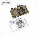 YuenZ 2 Colour Charms Camera Antique Silver Plated Pendants Alloy Jewelry Making DIY Handmade Craft 86*31mm J392