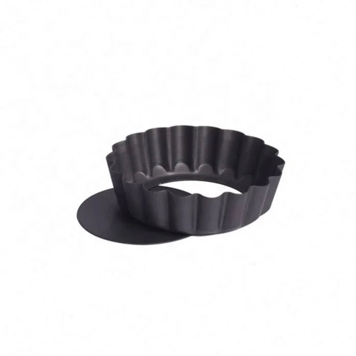 Non-stick Carbon Steel Round Shape  Bakeware Baking Tart Pan with Removable Bottom