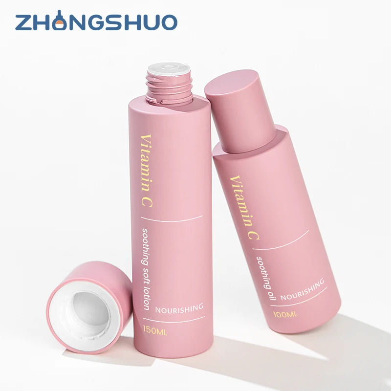 Wholesale 100ml 120ml 150ml 200ml Plastic PET Lotion Screw Cap Bottle Durable Cosmetic Toner Bottle for Serum Face Toner