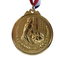 Standard Stock Football Medal with Ribbon
