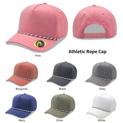 Wholesale Curved Brim Snapback Black Adjustable Gorras Custom Golf Rope Hat 5 Panel Baseball Cap with Custom logo Patch