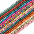 Heishi Spacer Beads - Pink Purple Blue Gray Dyed Mother of Pearl Sea Shell Beads for DIY Jewelry 4mm 6mm 8mm 40CM