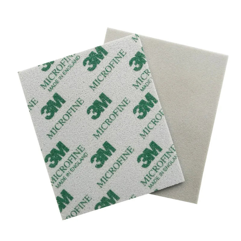 139mm*114mm Rectangle Abrasive Sandpaper Sponge Pad Sanding Sponge Block Green/Red/Blue Wet & Dry
