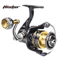 HISTAR Metal Double Spool 12KG Max Drag 5.2:1 Gear Ratio Carbon Fiber Saltwater E Series 1000 to 2000 Spinning Fishing Reel