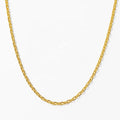 Nagosa Wholesale Jewelry 18k Gold Vermeil 925 Sterling Silver Rolo Chain Necklaces for Women