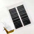 Wholesale Cashmere Lash Extensions Trays Custom Logo Matte Dark Black Volume Lash Extensions Cashmere Easy Fan