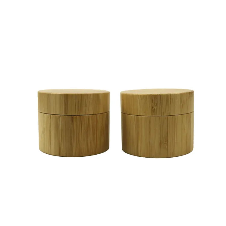 Natual Wooden Bamboo Jar 50g 50ml for Cosmetic Packaging