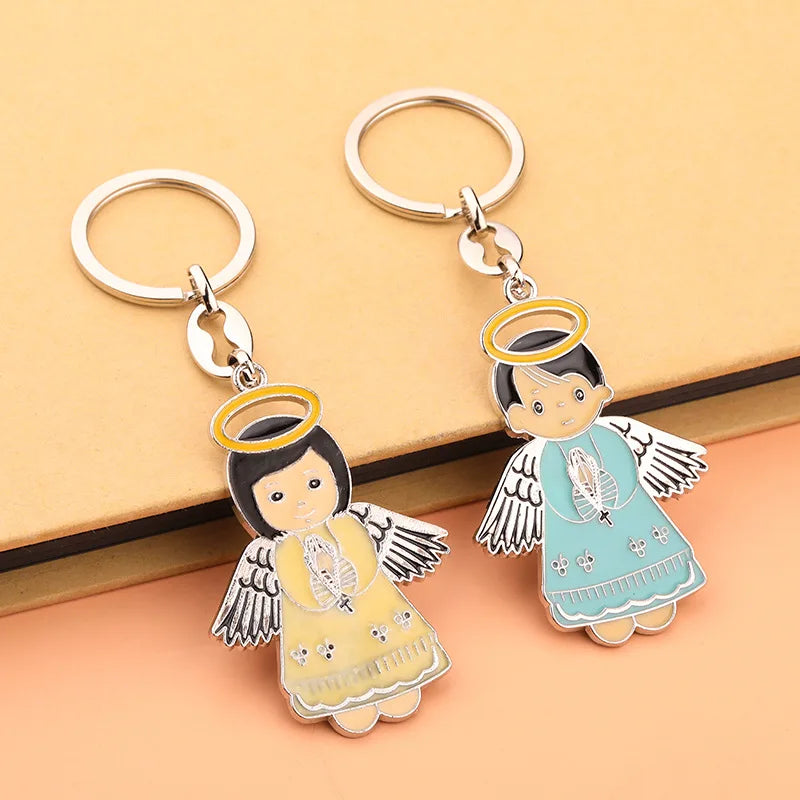 Customized Cartoon Style Metal Enamel Color Ornament Pendant Fashionable Key Chain and Bag Decor for Car Necklace Ornament