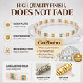 Go2boho Miyuki Tila Bead Jewelry Bohemian Colorful Pulsera Elastic Rainbow Color Bracelets for Girls Jewellery