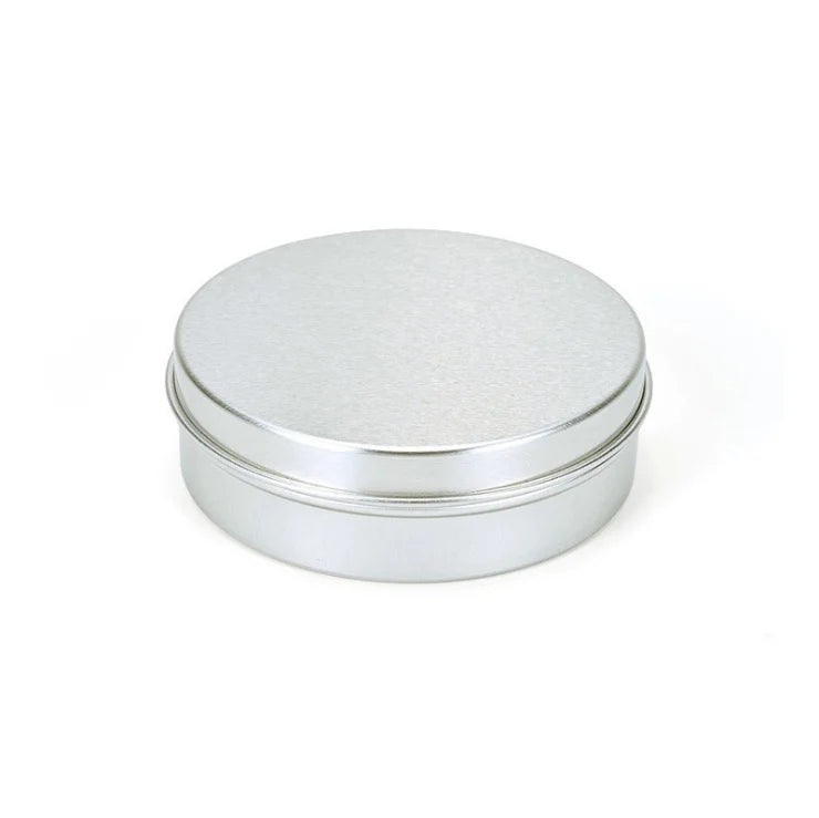 Hot Sale 80ml Screw Top Round Containers Aluminum Tin Cans Metal Silver Storage Jar
