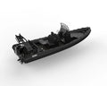 Deluxe RHIB 760 Ocean Master Aluminum Hull Inflatable ORCA Hypalon Boats With T Top