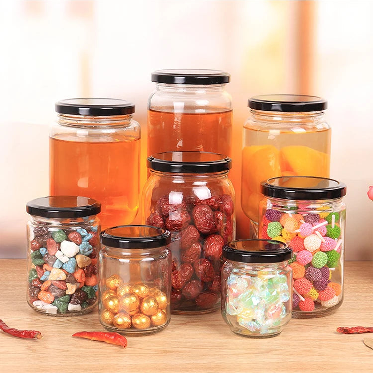 New Design 50ml 150ml 200ml 500ml Glass Jar Honey Glass Bottle Honey Bottle Glass Jar for Honey MegaBDM