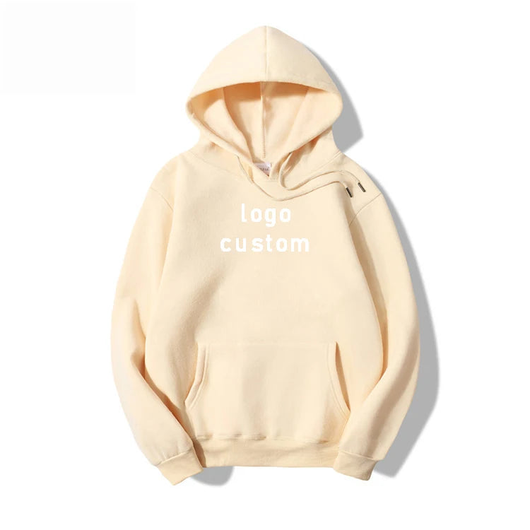 2022 Wholesale Men's Plain Pullover Hoodies Custom Logo Casual Fleece Jogger Sport Hoodies