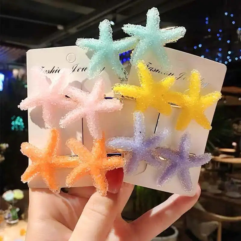 Bow Hairpin Female Ins Candy Color Back of Head Flower Hairpin Bangs Card Edge Clip Children's Sweet Resin Hair Accessories