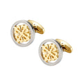 Hot Sale Gold Color Stainless Steel Men's Engagement Anniversary Gift Party Wedding Business Cufflinks