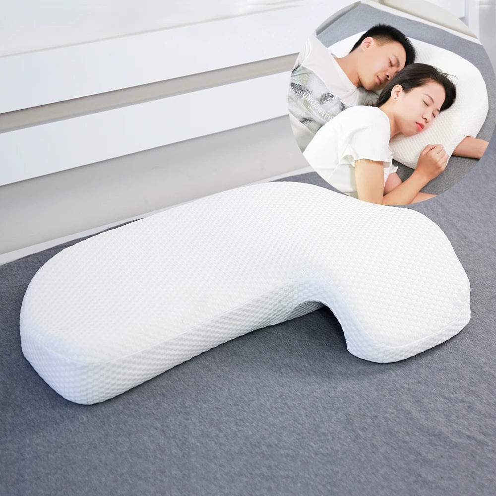 NEW Arm Rest Anti Pressure Hand Patent Pillow for Bed Memory Foam  Husband Wife Sleeping Couple Cuddle Arm Pillow Hole