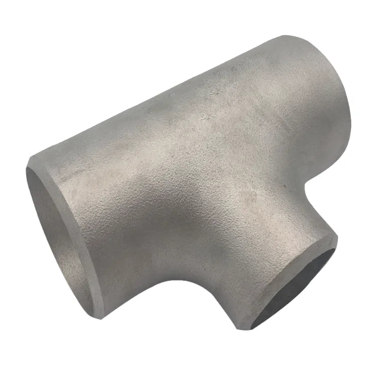 Titanium Reducing Tee ASTM B363 GR2 Polished Corrosion Resistant Chemical Pipe Fittings PN10-PN40 DN10-DN150