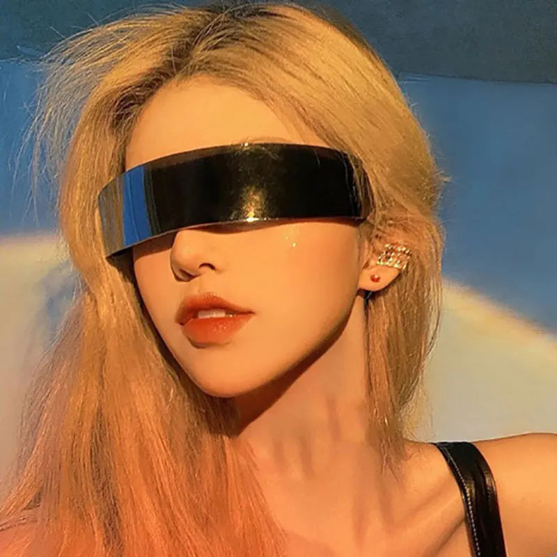 2024 Fashion Sunglasses Mens Womens Party Prom Futuristic Glasses Pc Frame Funny Design Sunglasses