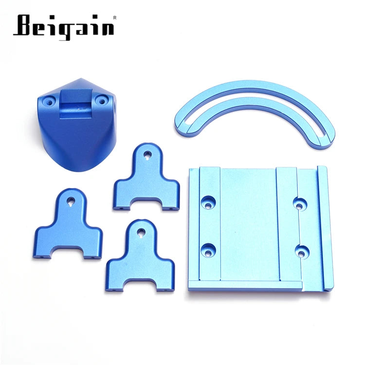 Custom CNC Machined Aluminum Alloy Spindle Bracket Anodized Coating Mounting Plate Holder Housing OEM/ODM Part Service
