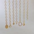 Premium 14K Gold Filled 2.6mm Necklace Chain with Little Charm Brass Extender Chain for Jewelry Making