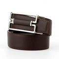 with Multiple Colors Available Classic Fashion Automatic Buckle Men Genuine Leather Belt Pair with Stylish Casual Jeans