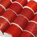 2023 Red Wired Edge Ribbon Wreath Christmas Bows Single Face Decoration 100% Polyester Material Gift Idea
