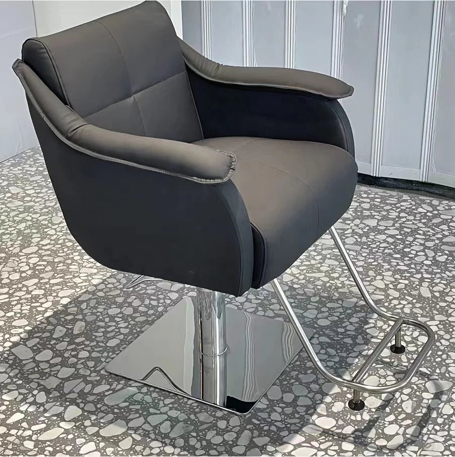 Old Style Deluxe Barber Chair Black Salon Chair