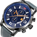 MINI FOCUS 0025 Men's Wristwatch Quartz Wrist Watch Men Multifunction Luxury New Leather Strap Watches Relogio Masculino