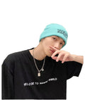 Cheap Acrylic Knitted Adult Cuffed Winter Beanie Hats Custom Embroidered Logo Digital Printing Image Travel