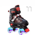 EACH Roller Skates Adult Roller Skates Children Flash Double Row Roller Skates for Beginner Boys and Girls