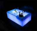 Modern Home Bar Table LED 16-Color Changing Lights IP65 Waterproof Ice Bucket Included 4400mAh Battery 1-Year Warranty