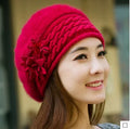 Rabbit Hair Hat Female Winter Korean Version Fashion Beret Autumn and Winter Casual Wild Wool Hat Korean Trendy Knitted Hat
