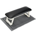 Professional High Grade Foldable Black Leather Non Skip Nail Arm Rest Hand  Pillow With Mat Set