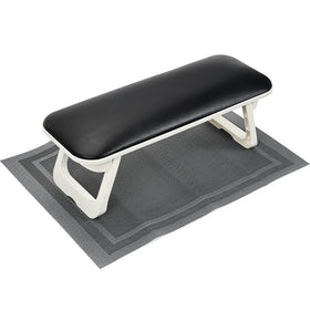 Professional High Grade Foldable Black Leather Non Skip Nail Arm Rest Hand Pillow With Mat Set