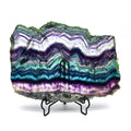 Hot Sale Natural Crystal Colourful Fluorite Slice Polished Crystal rainbow Fluorite Mixed Colourful Slab for Decoration