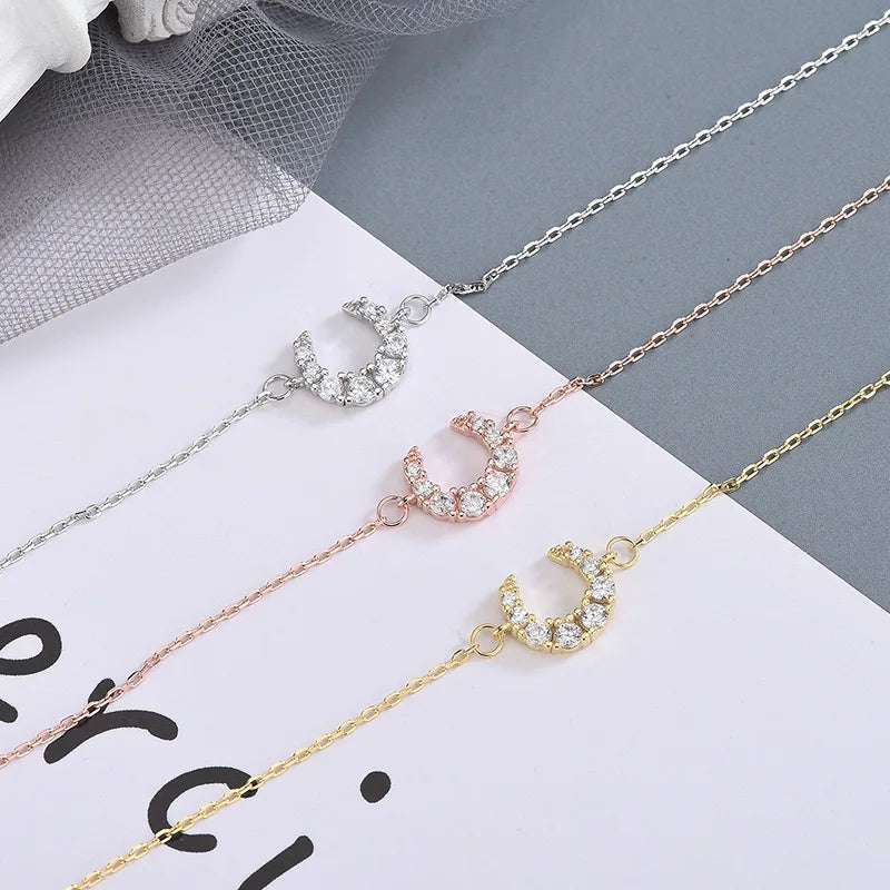 Wholesale Factory Cubic Zirconia Moon Bracelet for Woman