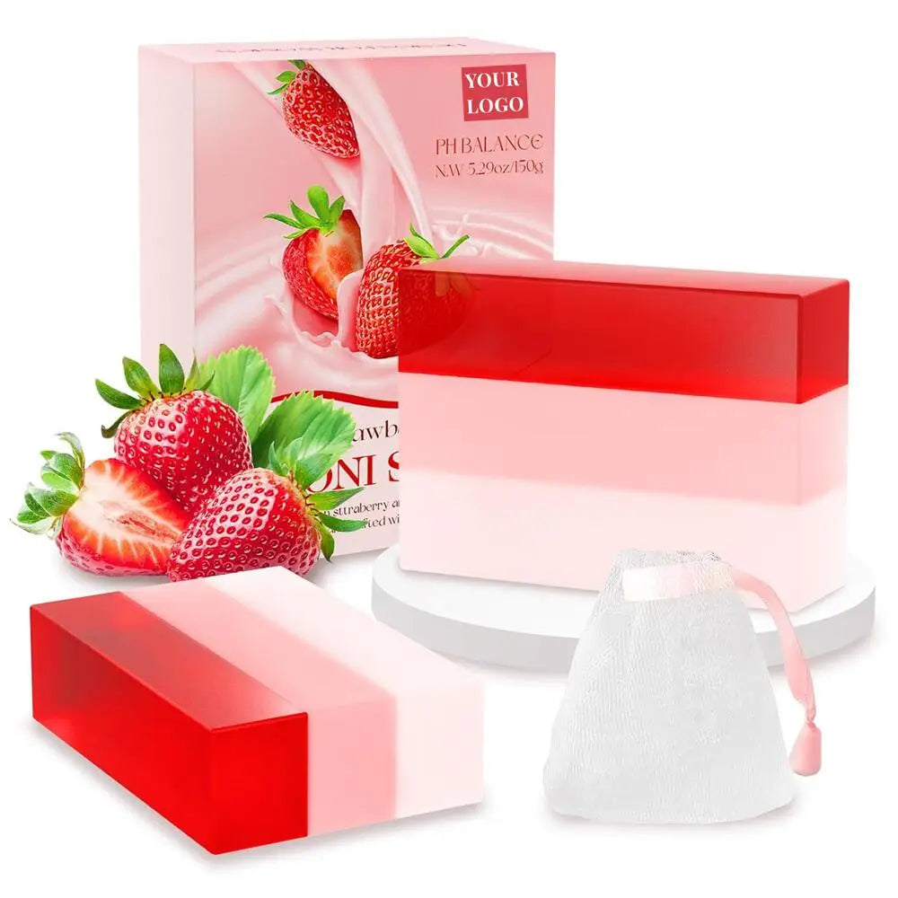 Customize  Logo Yoni Soap Bar Vaginal Cleaning Soap Scents Strawberry Yoni Soap