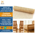 Top Quality Wicker Weave Boho Fabric Real Indonesia Cane Webbing Rotin Natural Rattan Webbing Roll on Sell