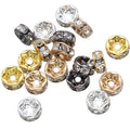 Rhinestone  Beads 8mm Spacer Beads
