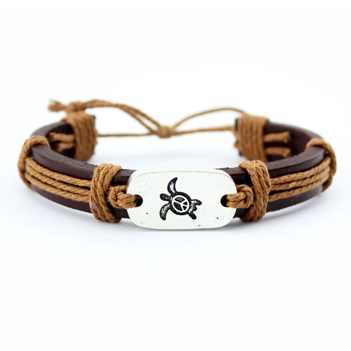 Sea Turtle Horse Fox Antler Elephant Gecko Wall Lizard Dog Cat Paw Deer Dragon Tortoise Genuine Leather Bracelet