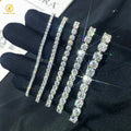 2mm 3mm 4mm 5mm Sterling Silver 925 Classic Tennis Bracelet Prong Setting Def Moissanite Bracelets for Women Gifts