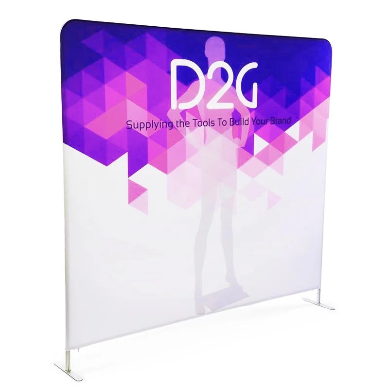 Custom Graphic 10x8 ft Tension Fabric Exhibition Booth Stand Display Wall Trade Show Tension Fabric Display Backdrop Banner