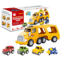 5 in 1 DIY Construction Truck Toddler Toys With Excavator Friction Power Kids Toy Cars With Sound & Light