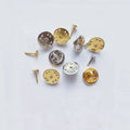 200pcs/bag 1.2cm Brass Butterfly Clips Pin Backs Golden Silver Metal for DIY Brooches Badges Jewelry-Quality Components