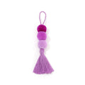 Custom Colorful Long Tassel PomPom Keychain Wholesale Purse Handbags Bag Decor Charms Pendant Key Ring