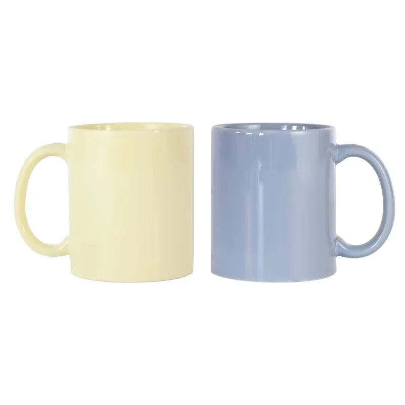 11oz Sublimation Milk Cup Tea Coffee Household Drinking Drinkware Custom Ceramic Pure Full Color Mug