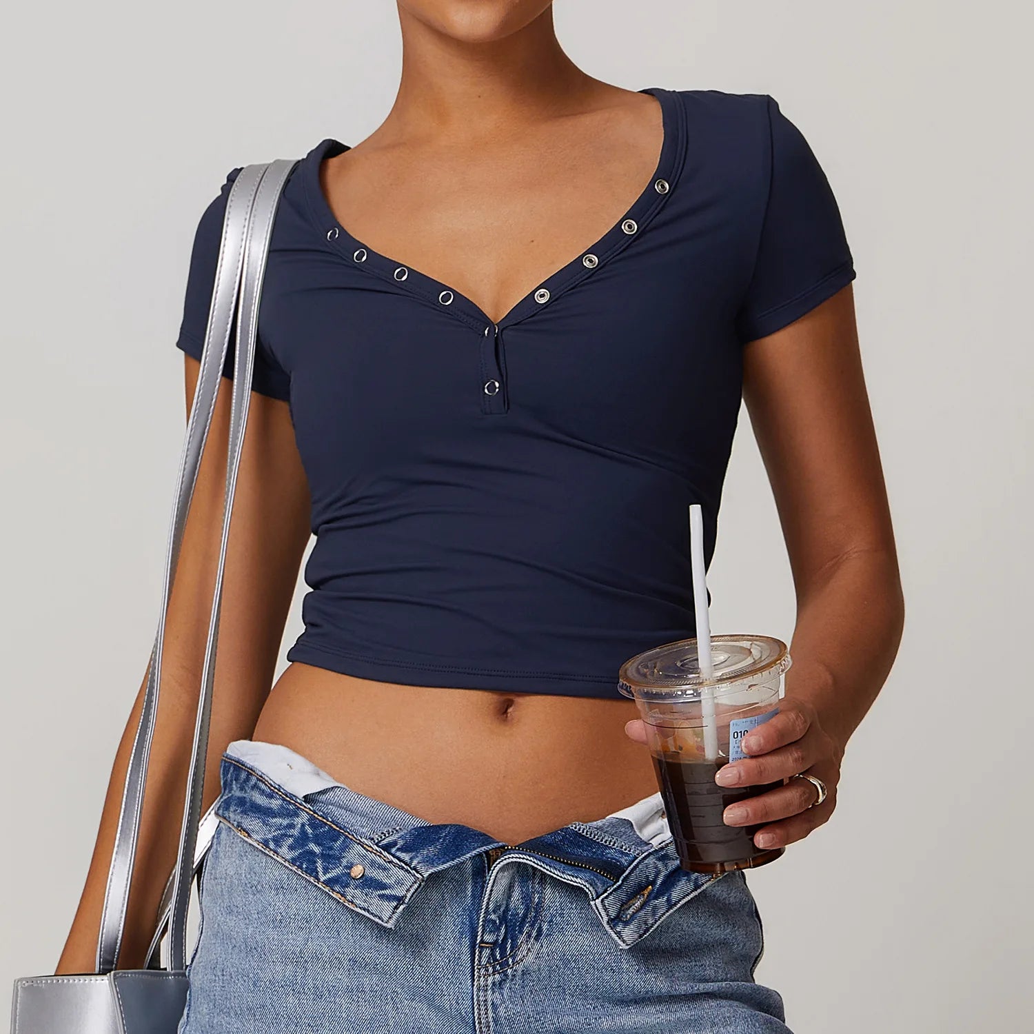OEM Sportswear Quick Drying Workout V Neck T Shirt Woman Clothing Gym Fitness Wear Sport Short Sleeve Top T Shirts for Women